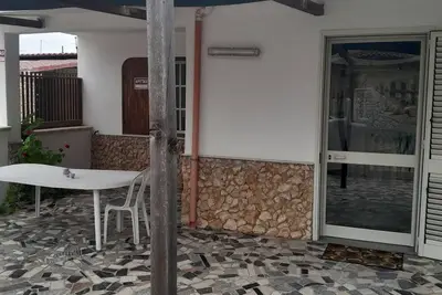 One hundred meters from the sea