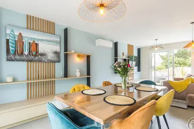 Image de Maison plain-pied à St Jean, proche plage, 3 ch, jardin, bain nordique, animaux acceptés
