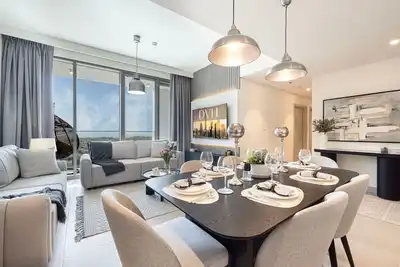 Image de Skyline Haven | Ocean Views | 9 Min Walk to Dubai Mall
