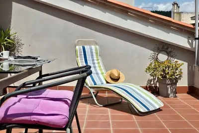 Penthouse 100m from Sea with Terrace, Near Bcn