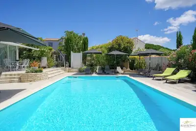 Image de Maison de qualité hotellière au Bois plage en Ré\nPiscine partagée, climatisation