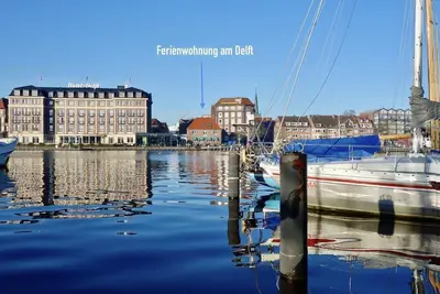 Image de Ferienwohnung Am Delft - Emden und Meer - Apartment/apartment, shower and bathtub