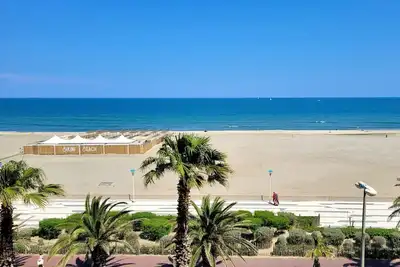 Image de Canet-en-Roussillon - 4 pers - T2 - Clim - Loggia vue mer - Parking
