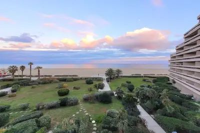 Image de Canet Sud - T2 cabine 4/6 pers - Terrasse - Accès direct plage