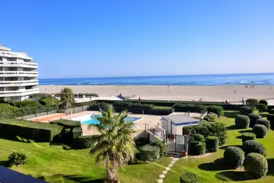 Image de Canet-en-Roussillon - 6 pers - T3 - Plage directe, Pkg, Piscine, Wifi