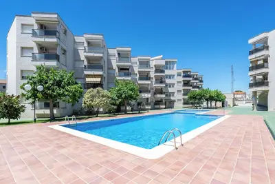 Image de Appartement 'Bumbai' avec piscine partagée, jardin privé et climatisation