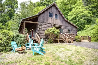 Image de Firepit, Log Cabin, Views, Fireplace, pet friendly