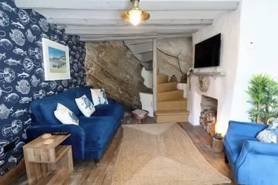 Image de Cliff Face in Living Room! Beach 1 Min. Looe