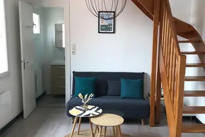 Image de Duplex 2/3 personnes les pieds dans l'eau ( 50m de la plage)