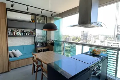 Image de Apartamento com Vista Incrível Para o pôr do sol no Melhor Bairro de São Paulo