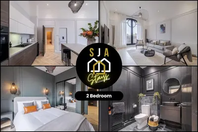 Image de Appartement-Prestige-Salle de bain privée séparée-Vue ville