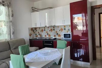 The apartment is located 450 meters from the beach in Durres,