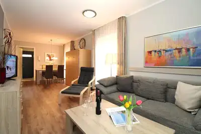 Image de Baltic Sea view apartment Rügen 12: 2-room apartment close to the beach with large balcony facing the sea