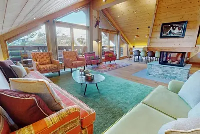 Image de Duplex ski aux pieds, cheminée, terrasse sud, 4 chambres, 190m²