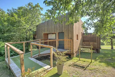 Image de Bungalow 'Lodge Plein Voir' avec terrasse privée, Wi-Fi et climatisation
