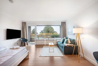 Image de Appartement \"Ferienwohnung Waves\" avec vue sur la mer, balcon et Wi-Fi