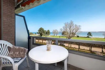 Image de Appartement 'Ferienwohnung Oberdeck' avec vue sur la mer, balcon et Wi-Fi