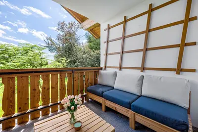 Image de Appartement 'Ferienwohnung Mit Bergblick' avec vue sur la montagne, terrasse privée et Wi-Fi