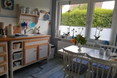 Image de Maison de vacances 'Ferienwohnung An Der Nordsee' avec terrasse partagée et Wi-Fi