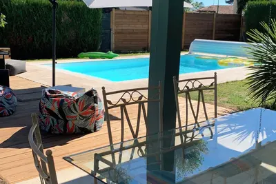 Image de Belle maison landaise à 6kms des plages Hossegor-Capbreton. Piscine chauffée.
