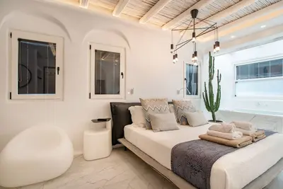 Appartement 'Narcissus Luxury Suites - Ariadne' avec vue sur la mer, Wi-Fi et climatisation
