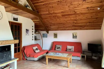 Image de Chalet pour 8 personnes avec jardin privatif exposé Est très belle vue avec grand balcon