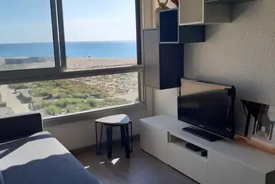 Image de Studio Cabine pour 4 Ă Port Leucate avec Tv, Lave-linge et Grand Frigo