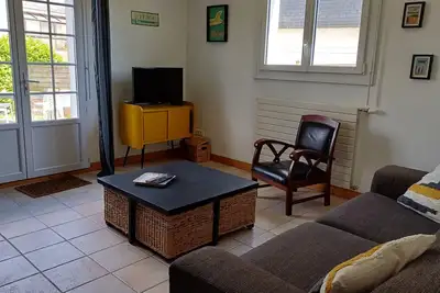 Image de Location appartement avec jardin 6 couchages Larmor plage à 5 mn des plages