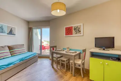 Image de Studio avec terrasse sur la plage à La Grande Motte