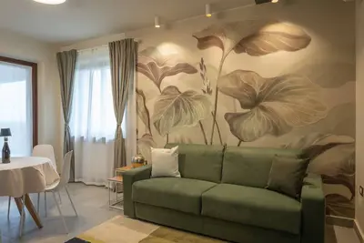 Appartement 'Appartmanto Pradica' avec jardin partagé, Wi-Fi et climatisation