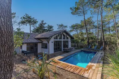 Image de Maison de vacances 'Villa Cap Ferret Ocean Ref 293' avec piscine privée, terrasse privée et Wi-Fi