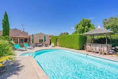 Image de Maison de vacances 'La Desirade' avec piscine privée, terrasse privée et Wi-Fi
