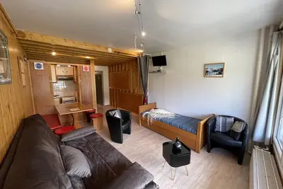 Image de Studio avec balcon en centre station, WiFi et animaux admis