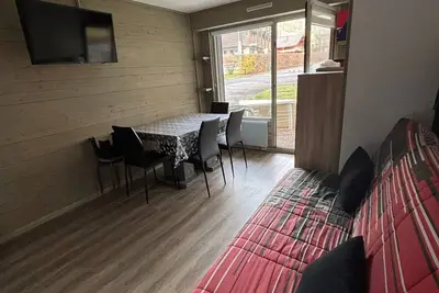 Image de Studio au pied des pistes avec terrasse, parking et animaux acceptés!
