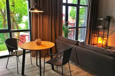 Image de Modern loft with big roof terrace in a city center of Kaunas/Owl Jazz No. 18