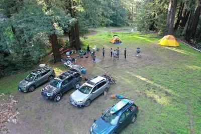 Image de Camp Site Large Group with Hot Water Shower in Redwood Forest Retreat