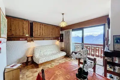 Studio cosy aux pieds des pistes avec parking à Combloux