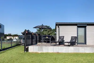 Image de Maison de vacances 'Madera Concordiasee' avec vue sur le lac, Wi-Fi et climatisation