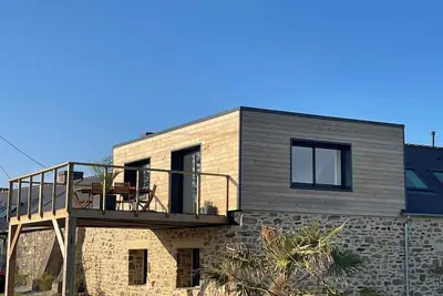 Image de Gîte Maà avec très belle vue sur la mer et le coucher de soleil