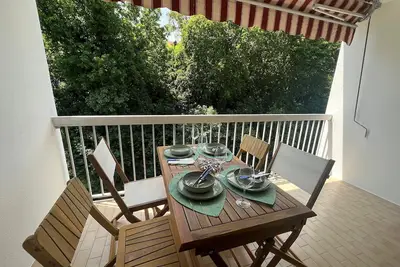 Studio Cabine avec Balcon Sud, Parking Privé à Arcachon