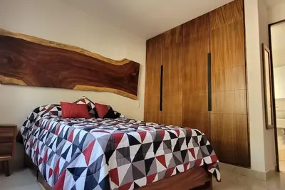 Image de Live like a local with style. Made of parota wood with relaxing environment.