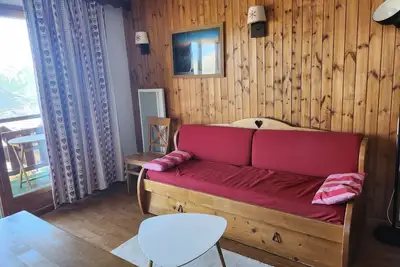 Image de Appartement 'Le Parc Aux Étoiles 1800' avec vue sur les montagnes, balcon et Wi-Fi