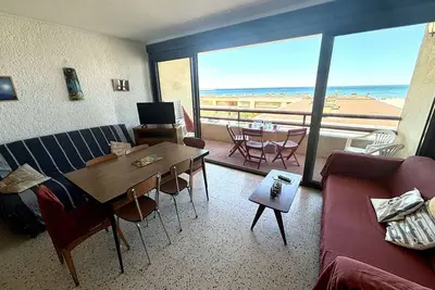 Image de Appart 2 pièces à 50m plage avec balcon et parking, 6 couchages