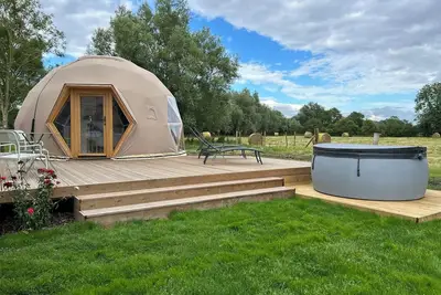 Image de Dôme géodésique avec spa en Baie de Somme