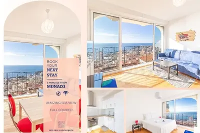 Image de This condominium is a 1 bedroom(s), 1 bathrooms, located in Beausoleil, Provence-Alpes-CĂ´te d'Azur.