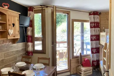 Image de Pied des pistes de ski, 10ème étage, balcon, télévision, casier à ski, 16m², Avoriaz