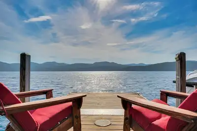 Image de Waterfront Lake George Lodge w/ Boat Dock & Deck!
