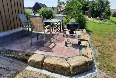 Image de Appartement 'Fewo Tanja's Blumenparadies' avec terrasse privée, jardin partagé et Wi-Fi