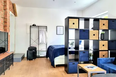 Image de Studio 'Design-Wohnung In Göttingen' avec terrasse partagée et Wi-Fi