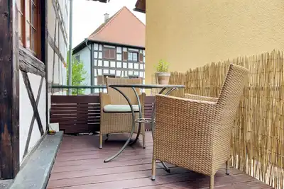Image de Appartement « Apartment in der Stube » avec balcon, Wlan et terrasse commune